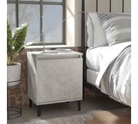 1/2x Bed Cabinet with Metal Legs 40x30x50 cm Nightstand Multi Colors