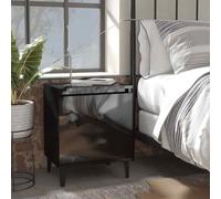 1/2x Bed Cabinet with Metal Legs 40x30x50 cm Nightstand Multi Colors