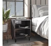 1/2x Bed Cabinet with Metal Legs 40x30x50 cm Nightstand Multi Colors vidaXL