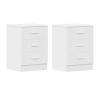 1/2x Bedside Cabinet Chipboard Bedroom Nightstand Stand Multi Colours vidaXL