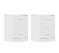 1/2x Bedside Cabinet Chipboard Bedroom Nightstand Stand Multi Colours vidaXL