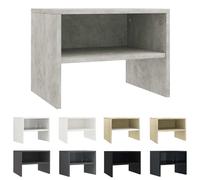 1/2x Bedside Cabinet Chipboard Home Telephone Nightstand Multi Colours