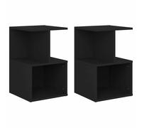 1/2x Bedside Cabinet Chipboard Home Telephone Stand Set Multi Colours vidaXL