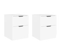 1/2x Bedside Cabinet Chipboard Side Storage Cabinet Table Multi Colours vidaXL