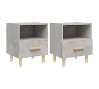 vidaXL Bedside Cabinets 2 pcs Smoked Oak 40x35x47 cm