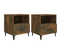 1/2x Bedside Cabinet Engineered Wood End Table Nightstand Multi Colours vidaXL