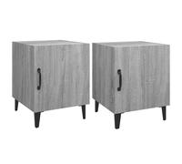 (white, 2) vidaXL 1/2x Bedside Cabinet Engineered Wood End Table Nightstand Multi Colours