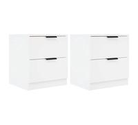 1/2x Bedside Cabinet Engineered Wood Home End Side Table Multi Colours vidaXL
