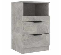 (concrete grey, 1) vidaXL 1/2x Bedside Cabinet Engineered Wood Home End Side Table Multi Colours