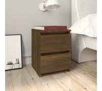vidaXL Bedside Cabinet Engineered Wood White Bed Cabinet Nightstand End Table