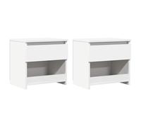 1/2x Bedside Cabinet Engineered Wood Nightstand Furniture Multi Colors vidaXL