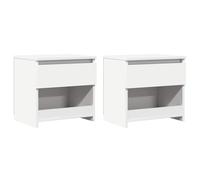 1/2x Bedside Cabinet Engineered Wood Nightstand Furniture Multi Colors vidaXL