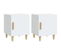 1/2x Bedside Cabinet Engineered Wood Nightstand Furniture Multi Colours vidaXL