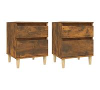 1/2x Bedside Cabinet Nightstand End Table Telephone Stand Multi Colours vidaXL