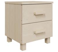 vidaXL Bedside Cabinet HAMAR Light Grey 40x35x44.5 cm Solid Pinewood
