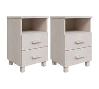 1/2x Bedside Cabinet Solid Wood Pine Wooden Side Cabinet Multi Colours vidaXL
