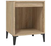 vidaXL Bedside Cabinet Black 40x35x50 cm