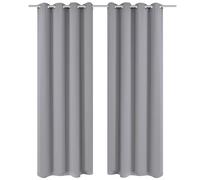 1/2x Blackout Curtains with Metal Eyelets Drapes Multi Sizes/ Colours vidaXL