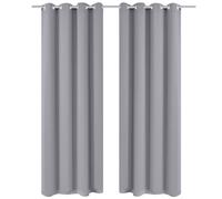 1/2x Blackout Curtains with Metal Eyelets Drapes Multi Sizes/ Colours vidaXL