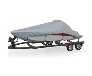 1/2x Boat Covers Grey Canva Storage Cover Boat Canopy Set Multi Sizes vidaXL