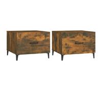 1/2x Coffee Table with Metal Legs End Centre Accent Table Multi Colours vidaXL