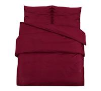 vidaXL Duvet Cover Set Bordeaux 140x200 cm Cotton