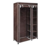 vidaXL Folding Wardrobe Grey 110x45x175 cm Fabric