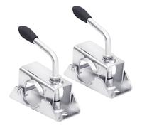 1/2x Jockey Wheel Clamp 13.5x6.5x14 cm Galvanised Steel Fitting Clamp vidaXL