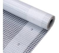 1/2x Leno Tarpaulin White Ground Sheet Cloth Cover Tarp Multi Sizes vidaXL
