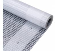 1/2x Leno Tarpaulin White Ground Sheet Cloth Cover Tarp Multi Sizes vidaXL