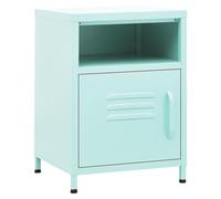 vidaXL Nightstand Pink Steel Home Bedroom Bedside Bed Side Storage Cabinet