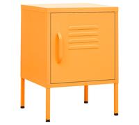 1/2x Nightstand Steel Bedside Bed Side Storage Cabinet Multi Colours vidaXL