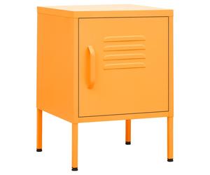 1/2x Nightstand Steel Bedside Bed Side Storage Cabinet Multi Colours vidaXL