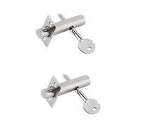 1/2x Security Door Bolts with Star Key Strong Security Dead Lock for Doors and Windows