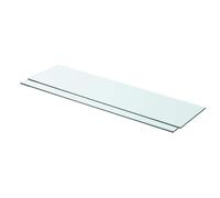 1/2x Shelves Panel Glass Clear Sheet Shelf Panel Ledge Multi Sizes vidaXL