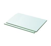 1/2x Shelves Panel Glass Clear Sheet Shelf Panel Ledge Multi Sizes vidaXL