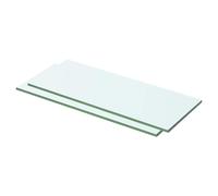 Vidaxl Shelves 2 Pcs Panel Glass Clear 50X15 Cm
