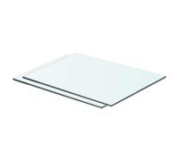 1/2x Shelves Panel Glass Clear Sheet Shelf Panel Ledge Multi Sizes vidaXL