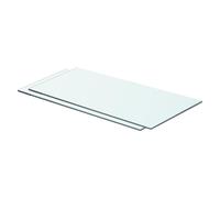 1/2x Shelves Panel Glass Clear Sheet Shelf Panel Ledge Multi Sizes vidaXL