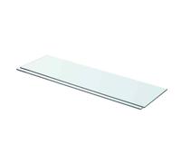 vidaXL 70x20 cm Clear Glass Shelf Panel - Durable Tempered Glass Wall Shelf - Modern Display Feature for Home or Retail Use