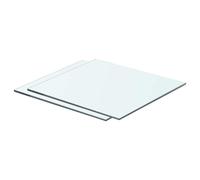 1/2x Shelves Panel Glass Clear Sheet Shelf Panel Ledge Multi Sizes vidaXL