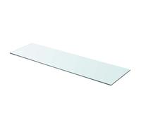 vidaXL Shelf Panel Glass Clear 90x25 cm