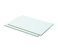 1/2x Shelves Panel Glass Clear Sheet Shelf Panel Ledge Multi Sizes vidaXL