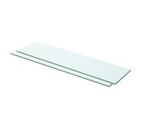 1/2x Shelves Panel Glass Clear Sheet Shelf Panel Ledge Multi Sizes vidaXL