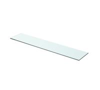 vidaXL Shelves 2 pcs Panel Glass Clear 70x15 cm