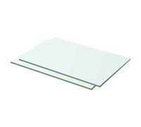 1/2x Shelves Panel Glass Clear Sheet Shelf Panel Ledge Multi Sizes vidaXL