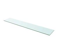 vidaXL Glass Shelf Panel – Clear 110 x 20 cm – 2 pcs