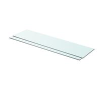 1/2x Shelves Panel Glass Clear Sheet Shelf Panel Ledge Multi Sizes vidaXL