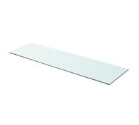 vidaXL Shelves 2 Pcs Panel Glass Clear 90x25 cm, Multi