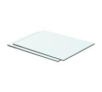 1/2x Shelves Panel Glass Clear Sheet Shelf Panel Ledge Multi Sizes vidaXL